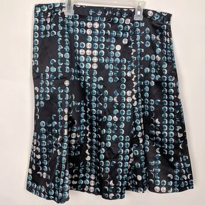 East 5th Sateen A-Line Skirt Crescent & Polka Dot